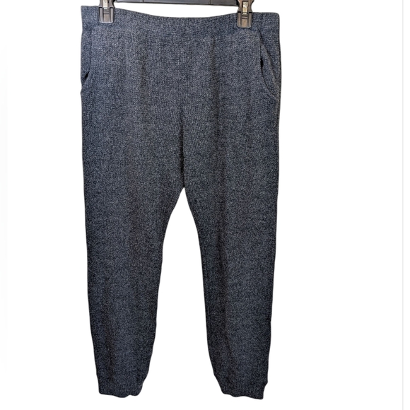 Monrow Women's Jogger Pant Knit Pockets Pull On Elastic Waist Lounge Wear Large - Picture 1 of 9